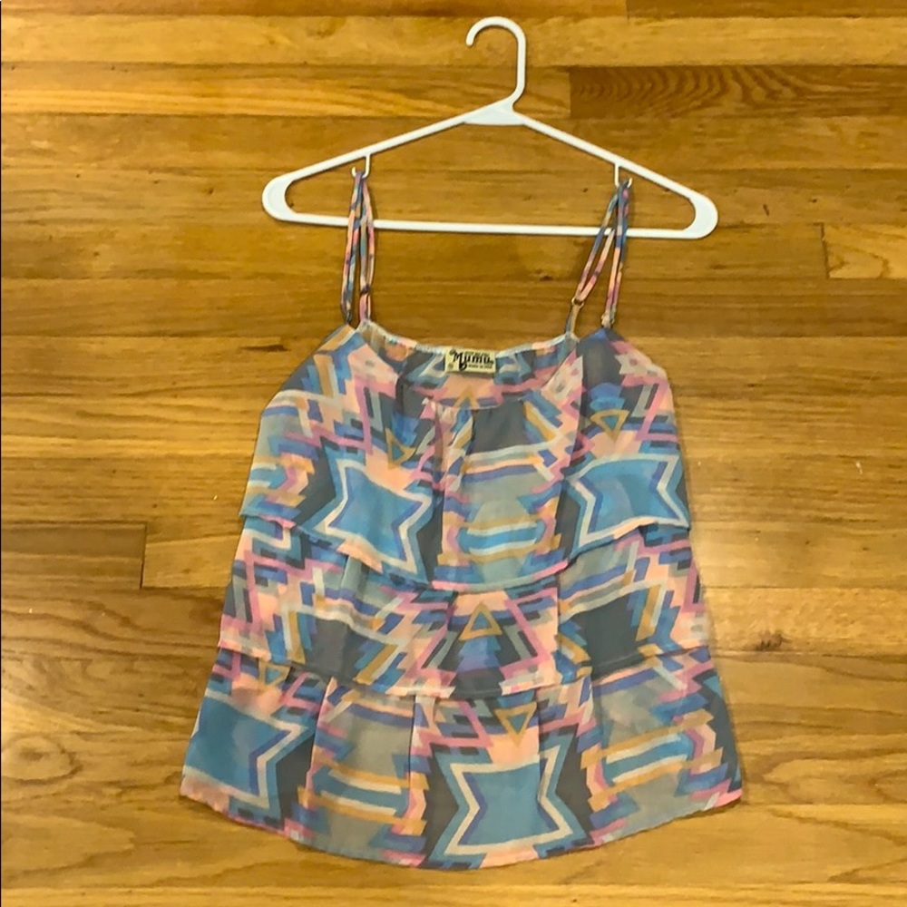 Show Me Your Mumu Geometric tank